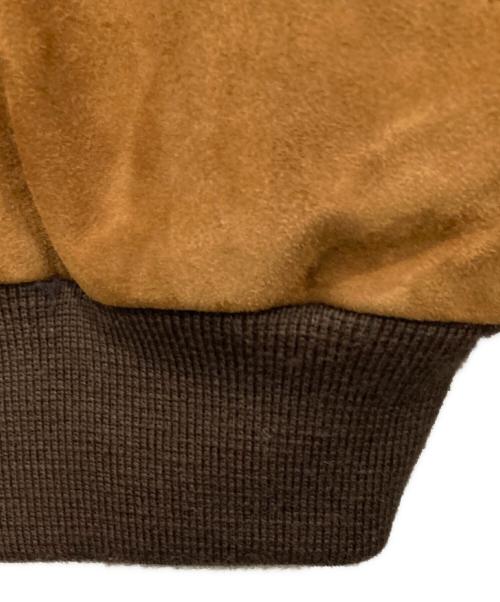 AURALEE（オーラリー）AURALEE (オーラリー) GOAT SUEDE ZIP BLOUSON ブラウン サイズ:3の古着・服飾アイテム