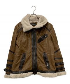 中古・古着通販】NANKAI (ナンカイ) レザージャケット ブラウン サイズ