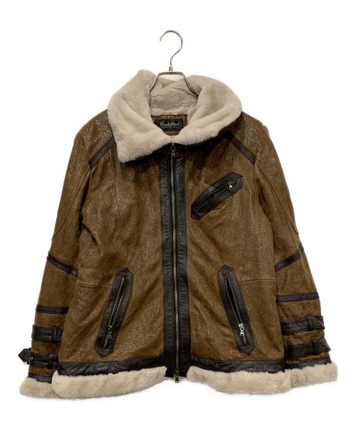 TORNADO MART（トルネードマート）TORNADO MART (トルネードマート) クラッキングボンバームートンジャケット ブラウン サイズ:LLサイズの古着・服飾アイテム