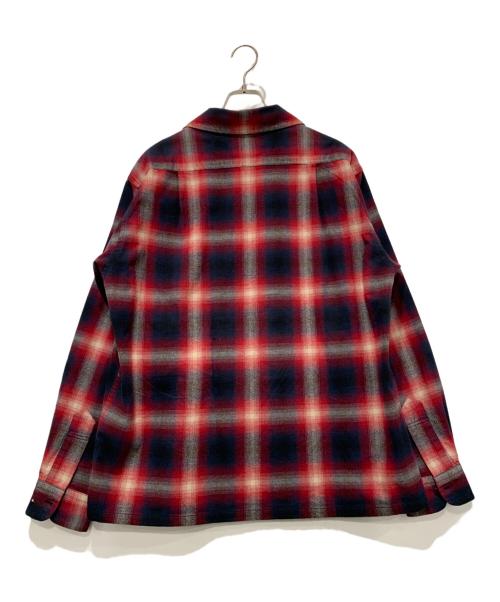 PENDLETON（ペンドルトン）PENDLETON (ペンドルトン) 長袖シャツ レッド×ネイビー サイズ:Lの古着・服飾アイテム