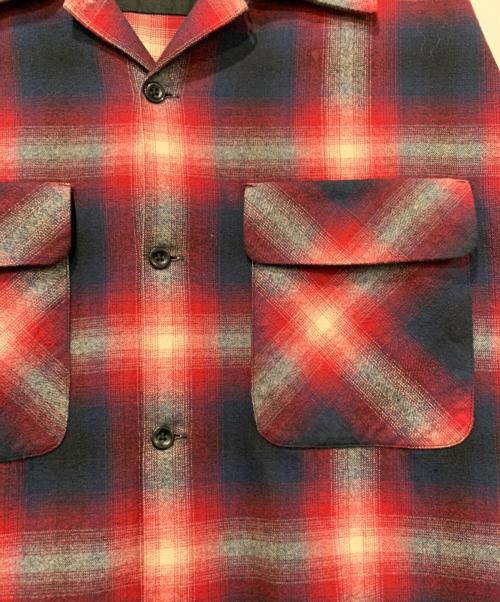 PENDLETON（ペンドルトン）PENDLETON (ペンドルトン) 長袖シャツ レッド×ネイビー サイズ:Lの古着・服飾アイテム