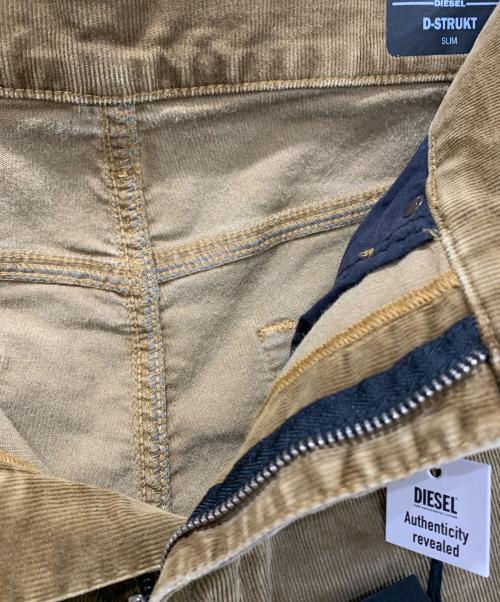 DIESEL（ディーゼル）DIESEL (ディーゼル) D-STRUKT　コーデュロイパンツ ブラウン サイズ:SIZE 76cm (W30)の古着・服飾アイテム