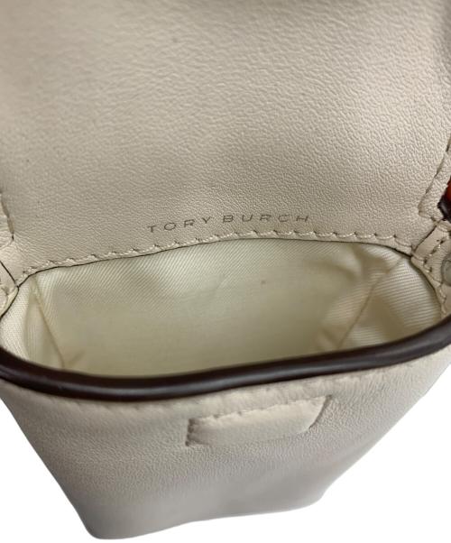 TORY BURCH（トリーバーチ）TORY BURCH (トリーバーチ) ミラーナノショルダーバッグ アイボリーの古着・服飾アイテム