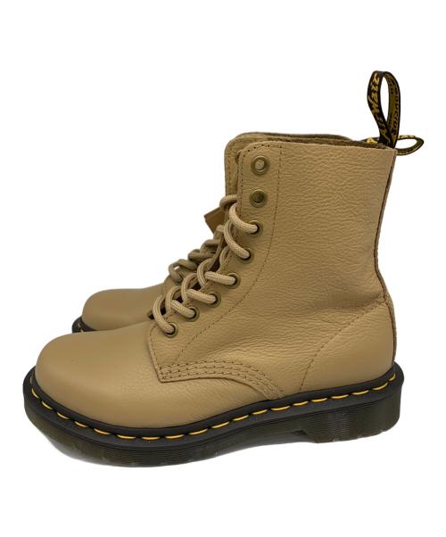 Dr.Martens（ドクターマーチン）Dr.Martens (ドクターマーチン) PASCAL VIRGINIA 8ホールブーツ ベージュ サイズ:UK4の古着・服飾アイテム