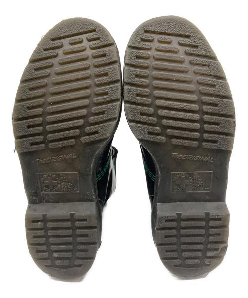 Dr.Martens（ドクターマーチン）Dr.Martens (ドクターマーチン) 8ホールブーツ ブラック×グリーン サイズ:UK6の古着・服飾アイテム