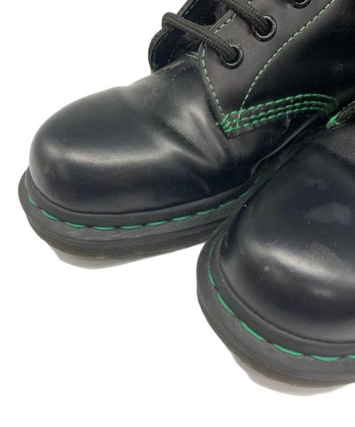 Dr.Martens（ドクターマーチン）Dr.Martens (ドクターマーチン) 8ホールブーツ ブラック×グリーン サイズ:UK6の古着・服飾アイテム