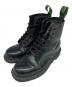 Dr.Martens（ドクターマーチン）の古着「8ホールブーツ」｜ブラック×グリーン
