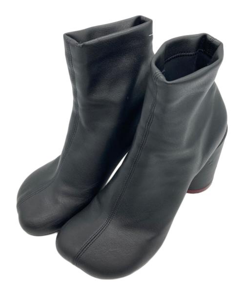 MM6 Maison Margiela（エムエムシックスメゾンマルジェラ）MM6 Maison Margiela (エムエムシックスメゾンマルジェラ) ショートブーツ ブラック サイズ:37の古着・服飾アイテム