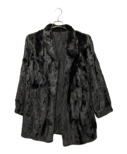 SAGA MINK（サガミンク）SAGA MINK (サガミンク) ファーコート ブラック サイズ:SIZE 15の古着・服飾アイテム