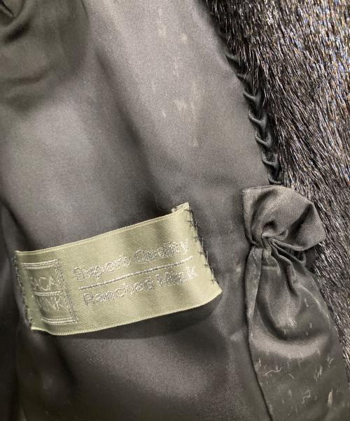 SAGA MINK（サガミンク）SAGA MINK (サガミンク) ファーコート ブラック サイズ:SIZE 15の古着・服飾アイテム