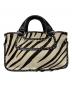 CELINE（セリーヌ）の古着「ハンドバッグ」｜ホワイト×ブラック
