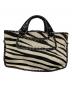 CELINE (セリーヌ) ハンドバッグ ホワイト×ブラック：30000円