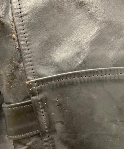 Aero LEATHER（エアロレザー）Aero LEATHER (エアロレザー) ホースハイドダブルライダース ブラック サイズ:SIZE 34の古着・服飾アイテム