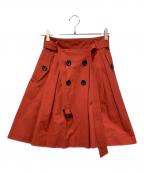 BLUE LABEL CRESTBRIDGEブルーレーベルクレストブリッジ）の古着「スカート」｜レッド