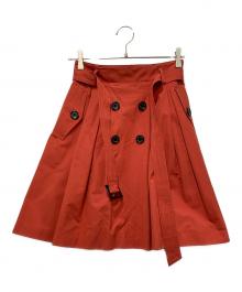 BLUE LABEL CRESTBRIDGE（ブルーレーベルクレストブリッジ）の古着「スカート」｜レッド