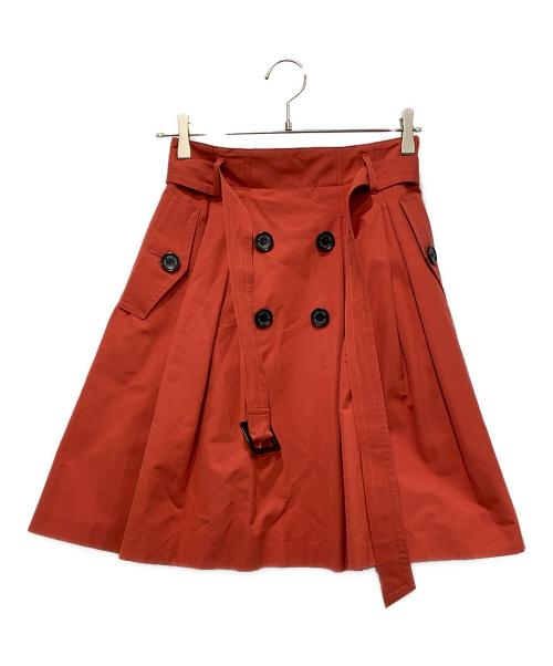 BLUE LABEL CRESTBRIDGE（ブルーレーベルクレストブリッジ）BLUE LABEL CRESTBRIDGE (ブルーレーベルクレストブリッジ) スカート レッド サイズ:SIZE 38の古着・服飾アイテム