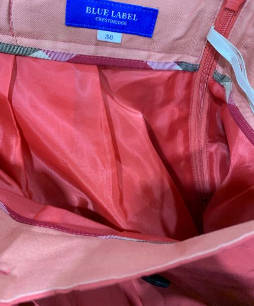 BLUE LABEL CRESTBRIDGE（ブルーレーベルクレストブリッジ）BLUE LABEL CRESTBRIDGE (ブルーレーベルクレストブリッジ) スカート レッド サイズ:SIZE 38の古着・服飾アイテム