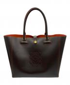 LOEWEロエベ）の古着「レオ アナグラム　ハンドバッグ」｜ブラウン×オレンジ