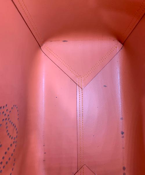 LOEWE（ロエベ）LOEWE (ロエベ) レオ アナグラム　ハンドバッグ ブラウン×オレンジの古着・服飾アイテム