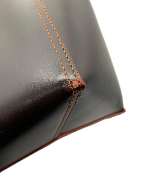 LOEWE（ロエベ）LOEWE (ロエベ) レオ アナグラム　ハンドバッグ ブラウン×オレンジの古着・服飾アイテム