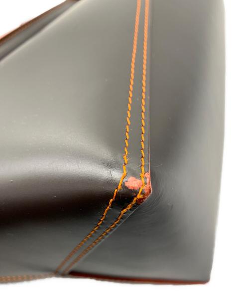 LOEWE（ロエベ）LOEWE (ロエベ) レオ アナグラム　ハンドバッグ ブラウン×オレンジの古着・服飾アイテム