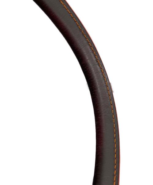 LOEWE（ロエベ）LOEWE (ロエベ) レオ アナグラム　ハンドバッグ ブラウン×オレンジの古着・服飾アイテム