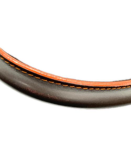 LOEWE（ロエベ）LOEWE (ロエベ) レオ アナグラム　ハンドバッグ ブラウン×オレンジの古着・服飾アイテム