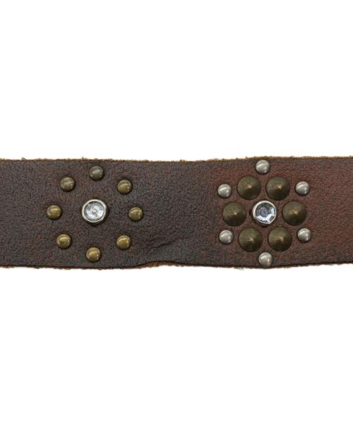 HARLEY-DAVIDSON（ハーレーダビッドソン）HARLEY-DAVIDSON (ハーレーダビッドソン) スタッズベルト ブラウンの古着・服飾アイテム