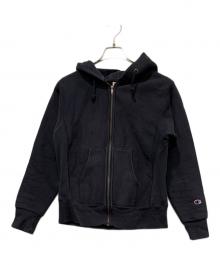 Champion REVERSE WEAVE（チャンピオン リバース ウィーブ）の古着「ジップアップパーカー」｜ネイビー