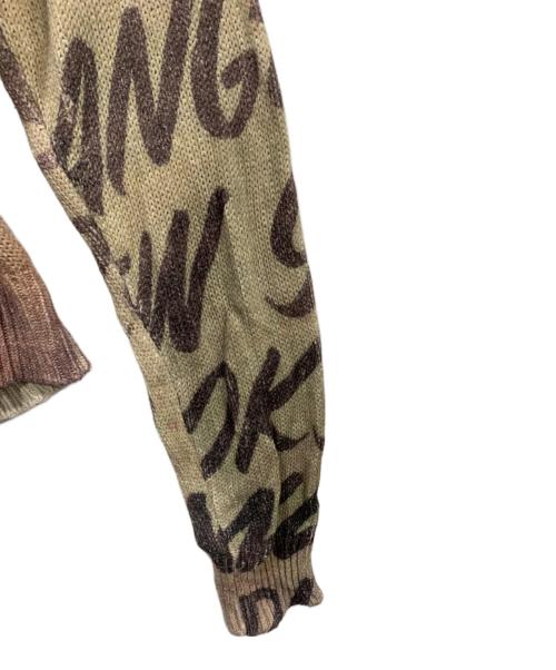 stussy（ステューシー）stussy (ステューシー) ALFONSO SWETER Alfonso Sweater 'Multicolor オリーブ×パープル サイズ:Lサイズの古着・服飾アイテム