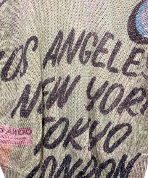 stussy（ステューシー）stussy (ステューシー) ALFONSO SWETER Alfonso Sweater 'Multicolor オリーブ×パープル サイズ:Lサイズの古着・服飾アイテム