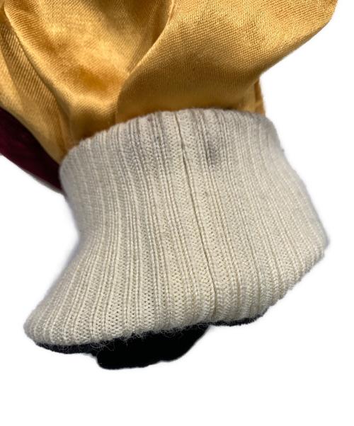 AVIREX（アヴィレックス）AVIREX (アヴィレックス) ベルベットスカジャン ブラック×バーガンディー サイズ:XLサイズの古着・服飾アイテム