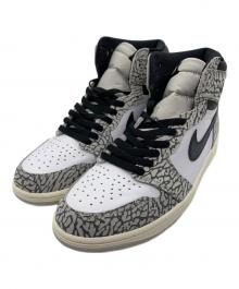 NIKE（ナイキ）の古着「Air Jordan 1 High OG "White Cement/Safari」｜グレー