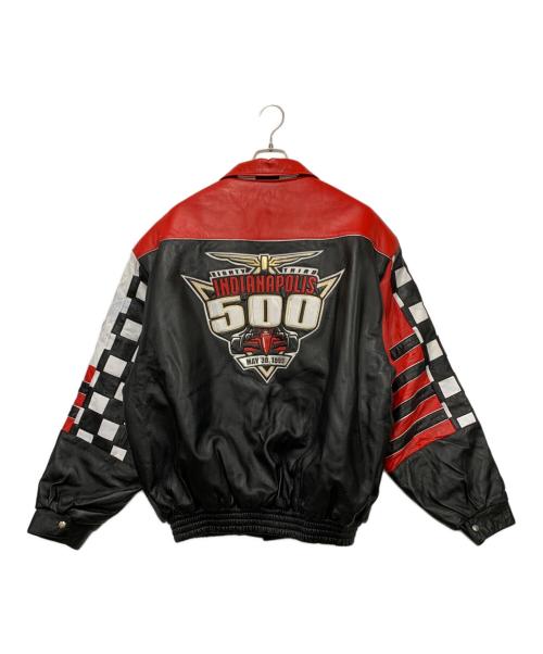 J.H design（ジェイハミルトンデザイン）J.H design (ジェイハミルトンデザイン) レーシングジャケット レッド×ブラック サイズ:XXXLサイズの古着・服飾アイテム