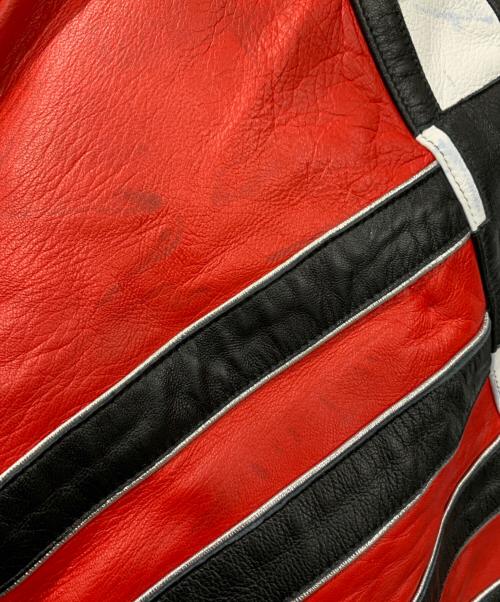 J.H design（ジェイハミルトンデザイン）J.H design (ジェイハミルトンデザイン) レーシングジャケット レッド×ブラック サイズ:XXXLサイズの古着・服飾アイテム