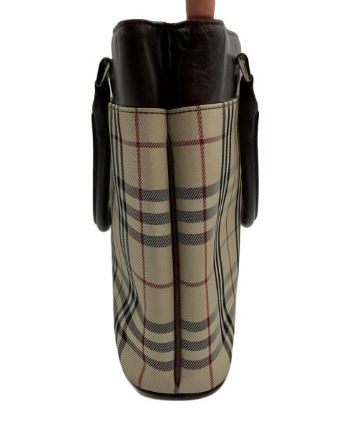BURBERRY（バーバリー）BURBERRY (バーバリー) トートバッグ ベージュ×ブラウンの古着・服飾アイテム