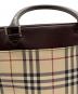中古・古着 BURBERRY (バーバリー) トートバッグ ベージュ×ブラウン：10000円