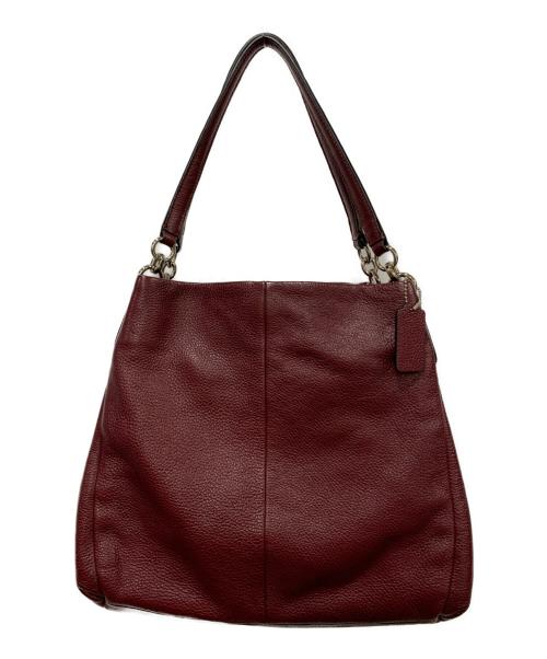 COACH（コーチ）COACH (コーチ) トートバッグ ワインレッドの古着・服飾アイテム