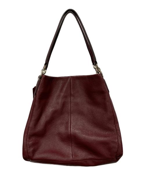 COACH（コーチ）COACH (コーチ) トートバッグ ワインレッドの古着・服飾アイテム