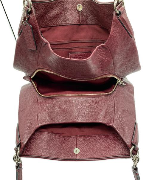 COACH（コーチ）COACH (コーチ) トートバッグ ワインレッドの古着・服飾アイテム