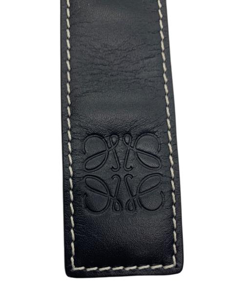 LOEWE（ロエベ）LOEWE (ロエベ) ストラップバングル ブラックの古着・服飾アイテム