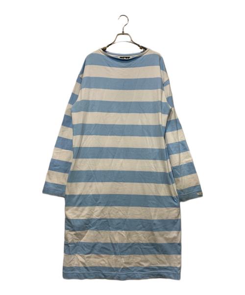 TSTS（ティーエスティーエス）TSTS (ティーエスティーエス) G.F.G.S. 長袖カットソー ホワイト×ブルー サイズ:Lの古着・服飾アイテム