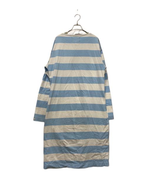 TSTS（ティーエスティーエス）TSTS (ティーエスティーエス) G.F.G.S. 長袖カットソー ホワイト×ブルー サイズ:Lの古着・服飾アイテム