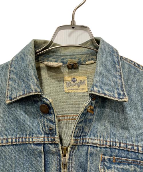 Wrangler（ラングラー）Wrangler (ラングラー) ジップアップデニムジャケット ブルー サイズ:Mの古着・服飾アイテム