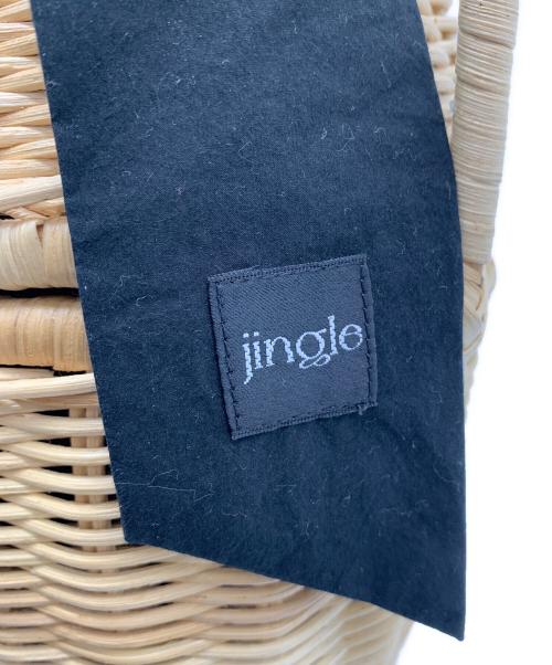 Jingle（ジングル）Jingle (ジングル) どんぐりラタンバッグ ベージュ×ブラックの古着・服飾アイテム