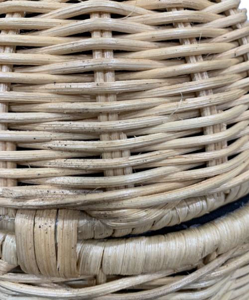 Jingle（ジングル）Jingle (ジングル) どんぐりラタンバッグ ベージュ×ブラックの古着・服飾アイテム