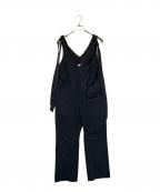 YORIヨリ）の古着「リボンサロペット」｜ネイビー