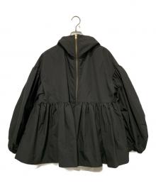 YOIHI（ヨイヒ）の古着「フリルギャザーマウンテンパーカー」｜ブラック