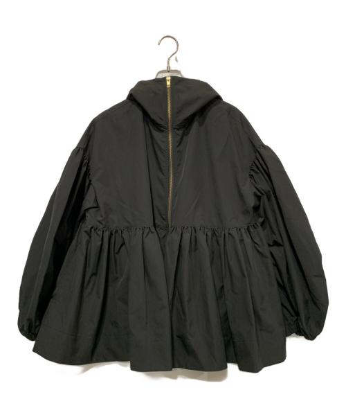 YOIHI（ヨイヒ）YOIHI (ヨイヒ) フリルギャザーマウンテンパーカー ブラック サイズ:Freeの古着・服飾アイテム
