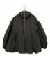 YOIHI（ヨイヒ）の古着「フリルギャザーマウンテンパーカー」｜ブラック